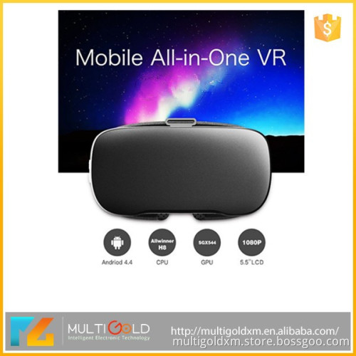 3D VR BOX 1080P High Quality 1920*1080 5.5" Mobile 3D Glasses Support 360 Panaroma with 9-axis Gyro Sensor
